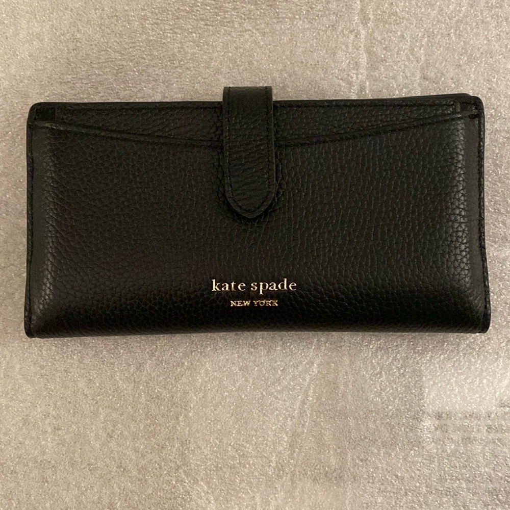 Karate Spade Hudson Bifold Wallet Black New